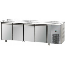 Tavolo Refrigerato Temperatura Negativa 4 Sportelli senza Piano Superiore profondità cm 70